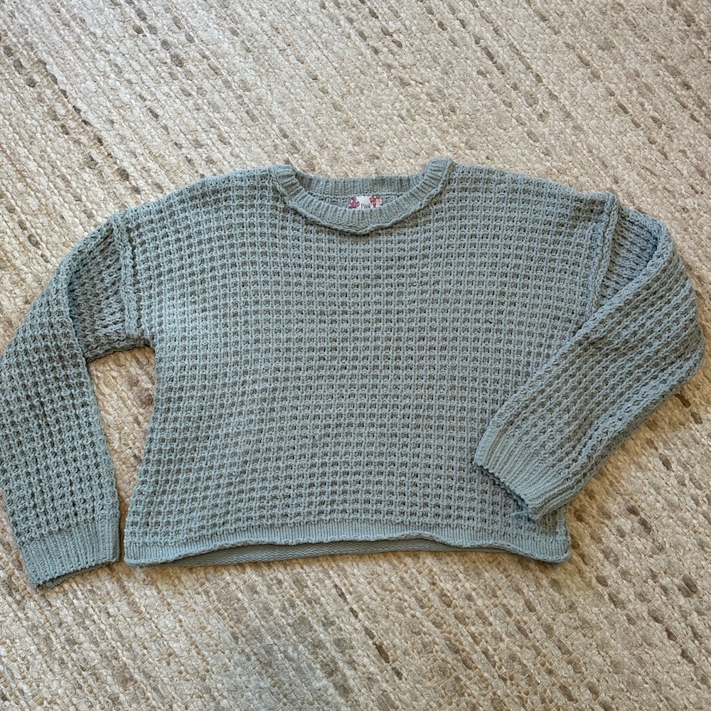 Cozy Knit Sweater in Teal